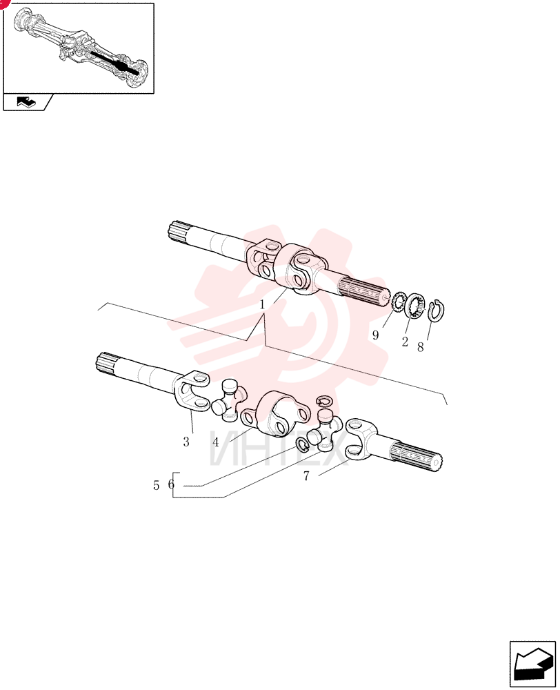 ARTICULATED SHAFT 85827741 (2)