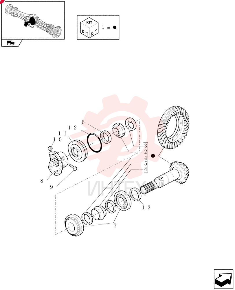 GEAR SET 85813060