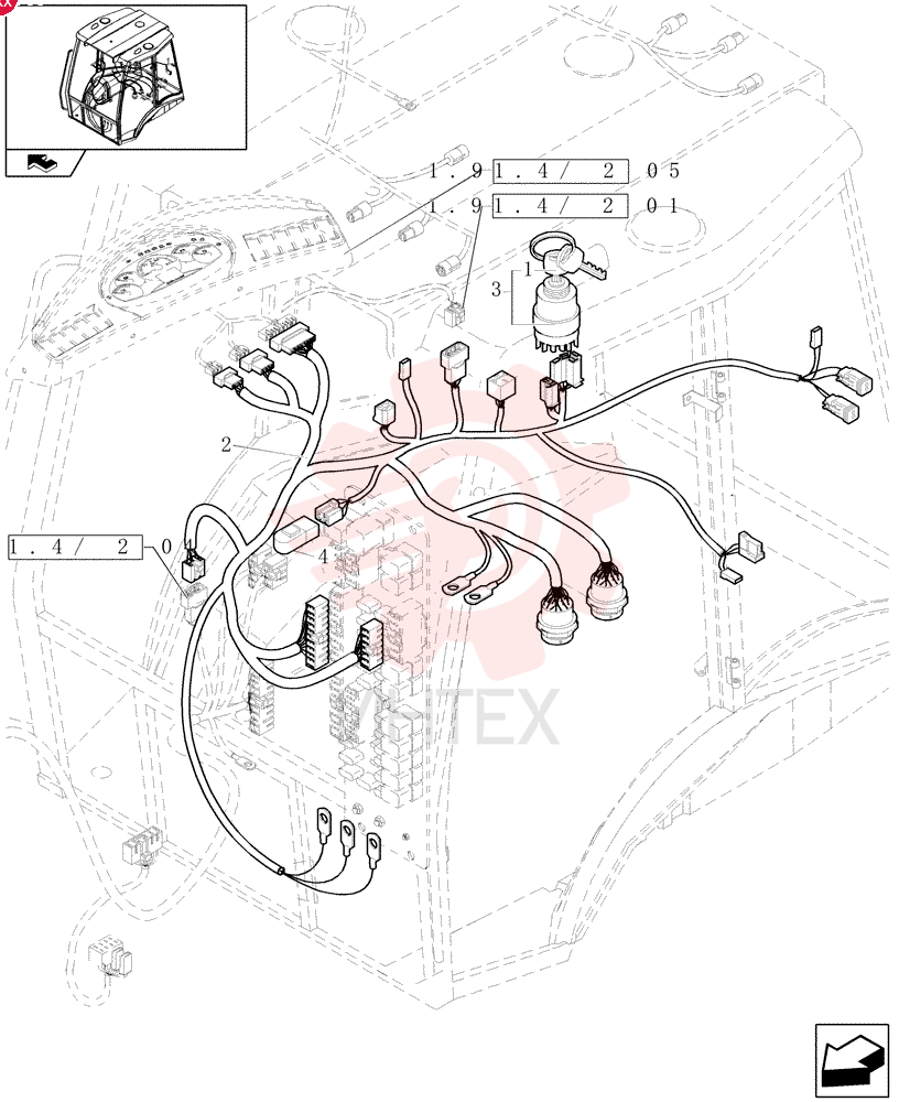 IGNITION KEY 85804675