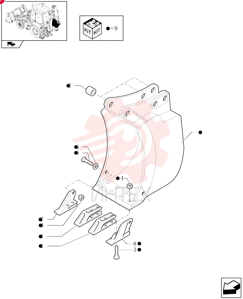 BUCKET TOOTH SHANK 85811440 (3)