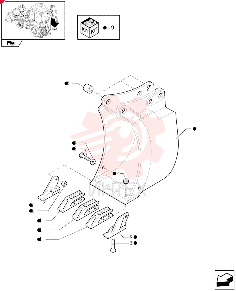 BUCKET TOOTH SHANK 85811440 (4)