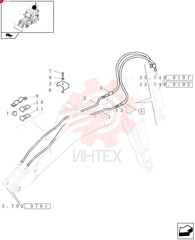 HYD TUBE,12 mm OD 87617945 (3)
