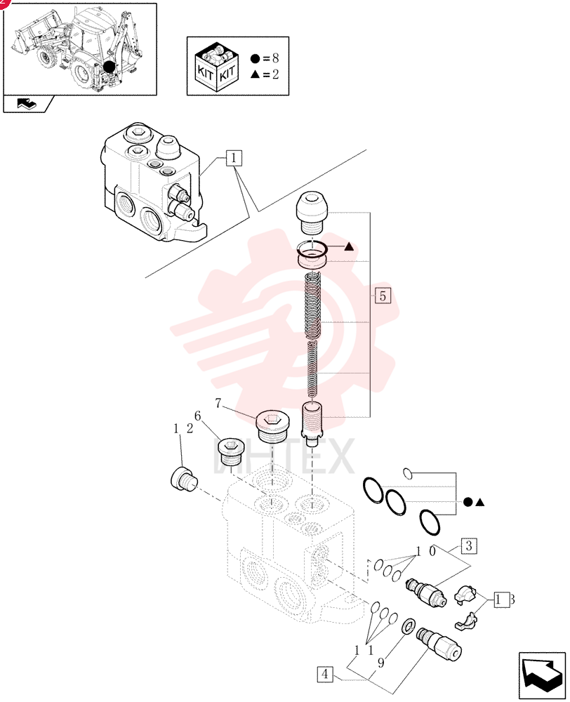 HYDRAULIC VALVE 87610847
