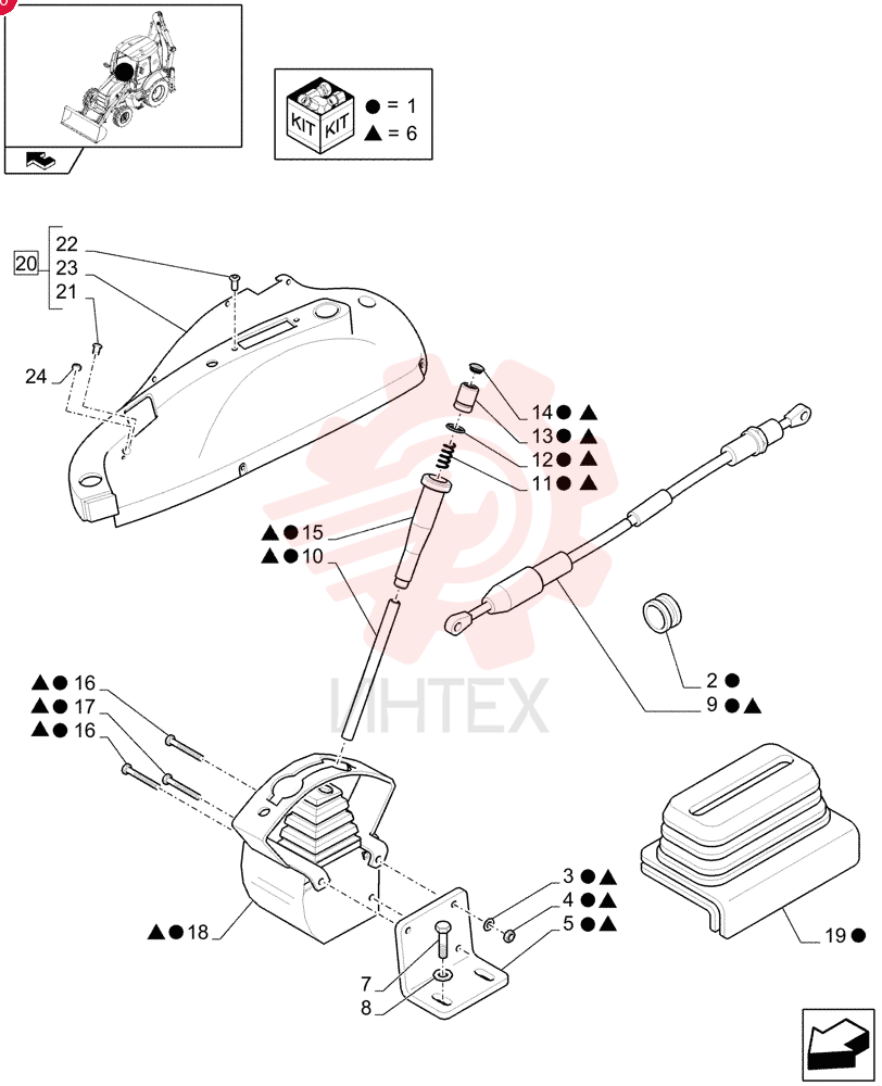 LEVER ASSY & KNOB 84135215