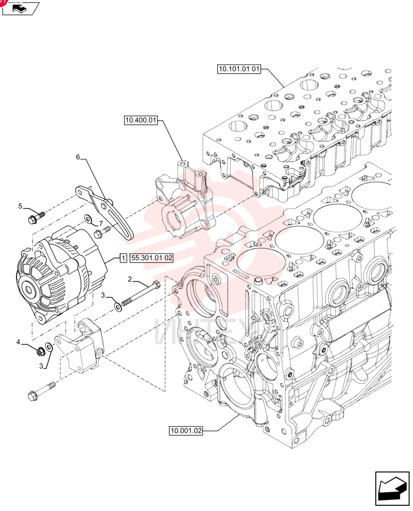 ALTERNATOR,12V, 90A, W/ Pulley