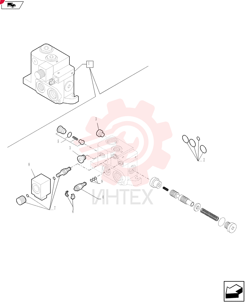 HYD VALVE SECTION 84534799 (2)