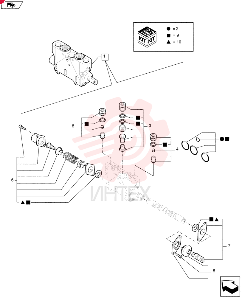 HYD VALVE SECTION 84233262