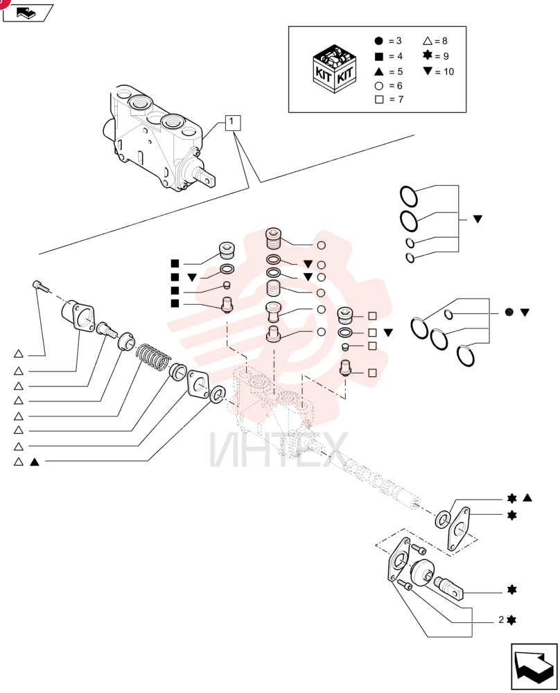 HYD VALVE SECTION 84232355