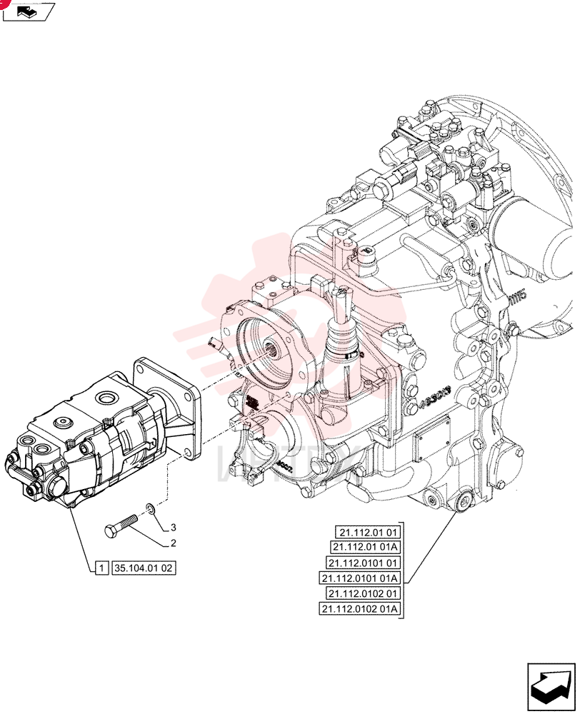 HYDRAULIC PUMP,40.26 CC 87743513 (1)
