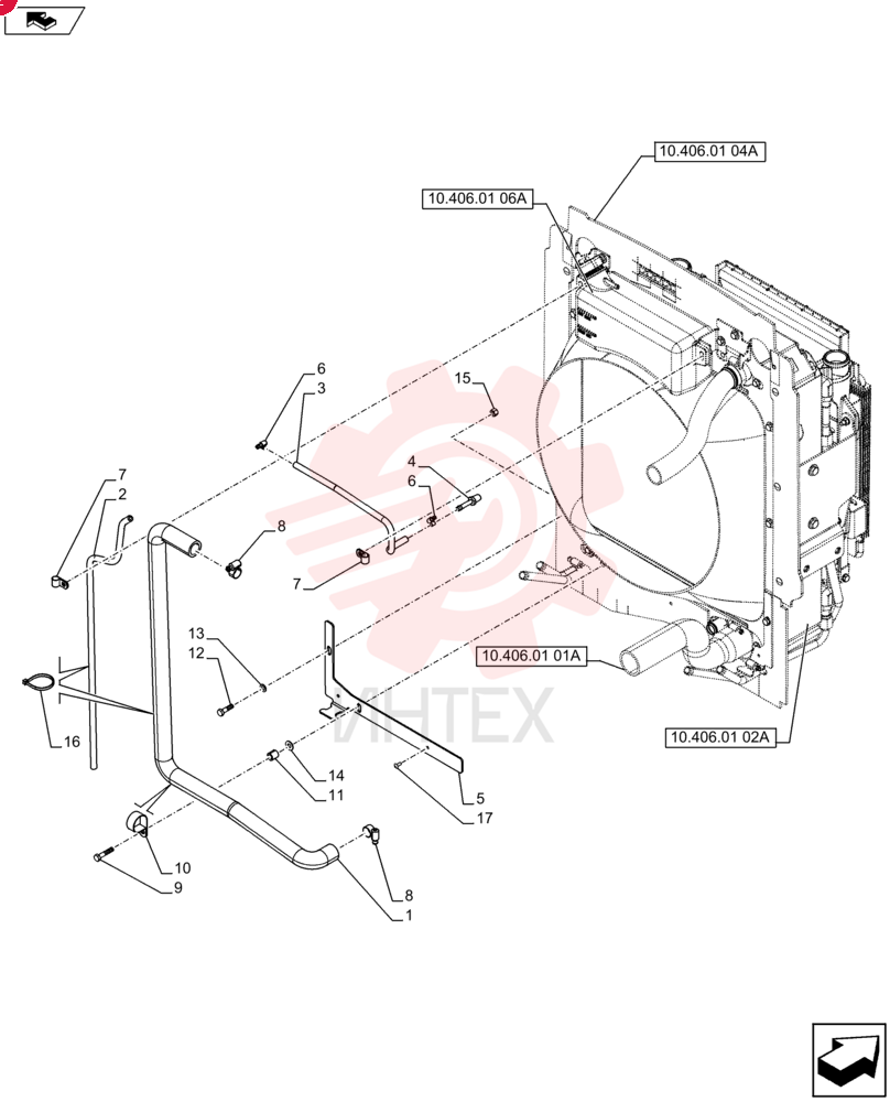 RADIATOR HOSE 47609978 (1)