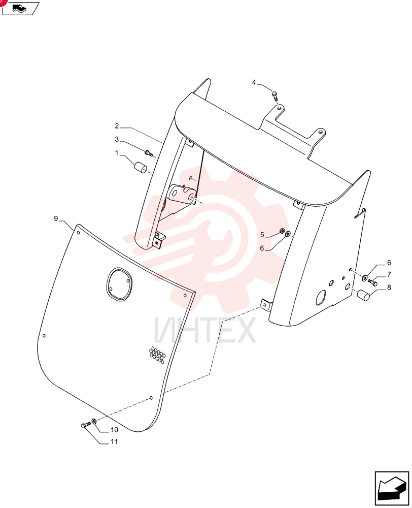 SPACER,14mm OD x 13mm L 87310506 (1)