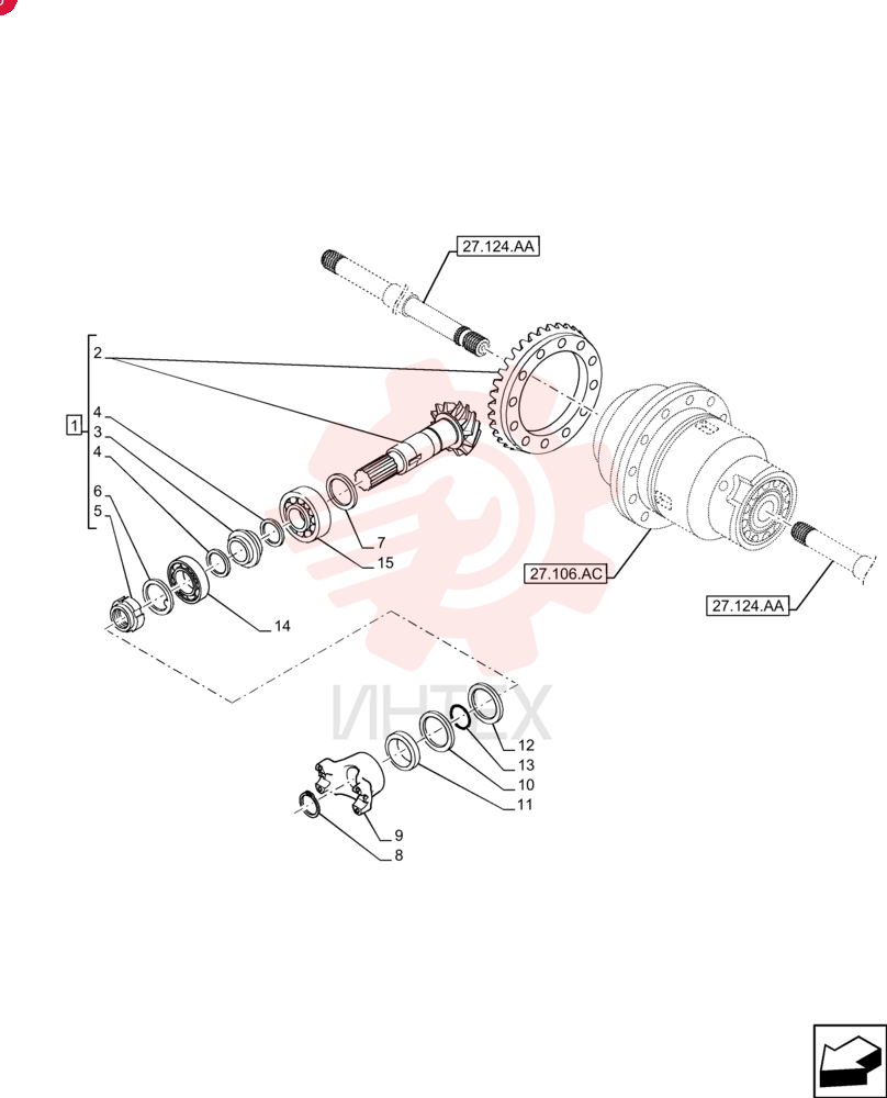 BEVEL GEAR,2.75/1