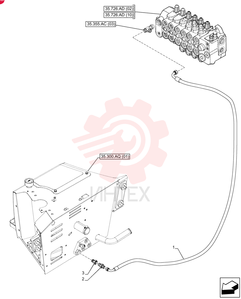 FLEXIBLE HOSE,6.4mm ID x 2400mm L
