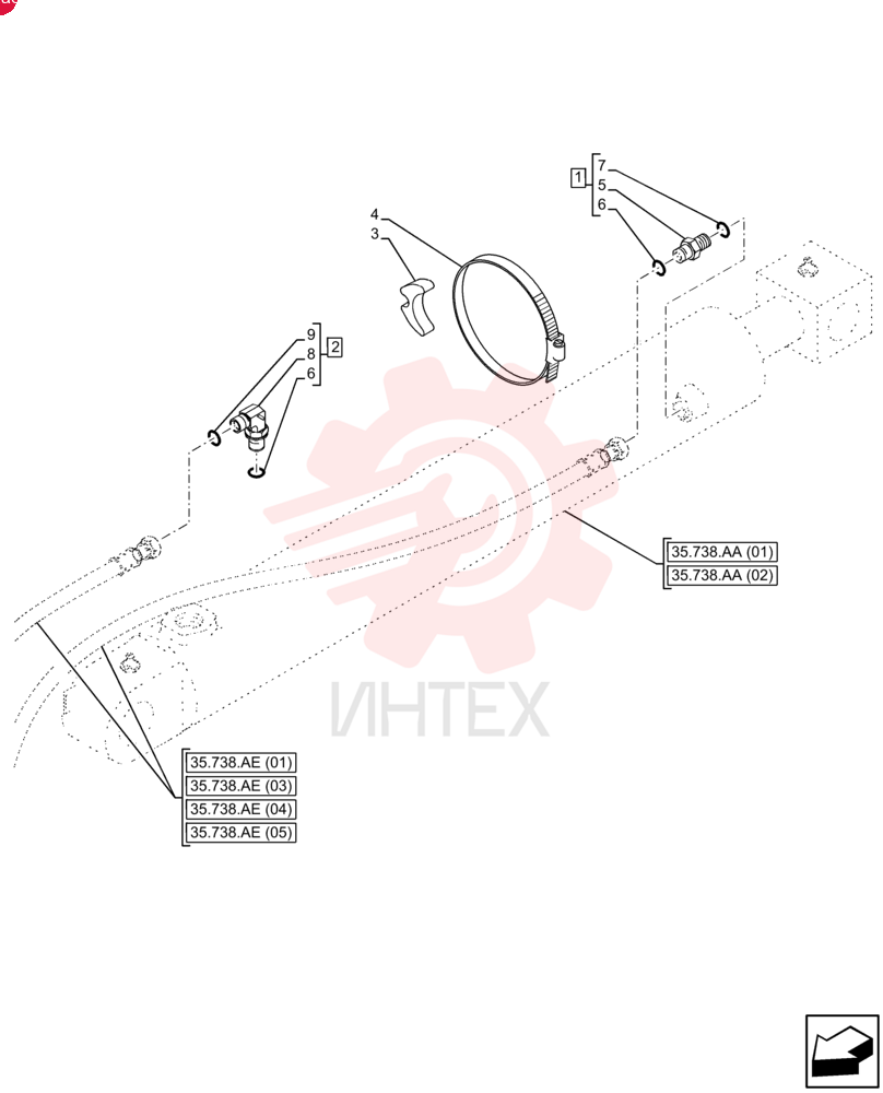 HYD CONNECTOR,1" - 14 ORFS x 1-1/16 - 12 ORB