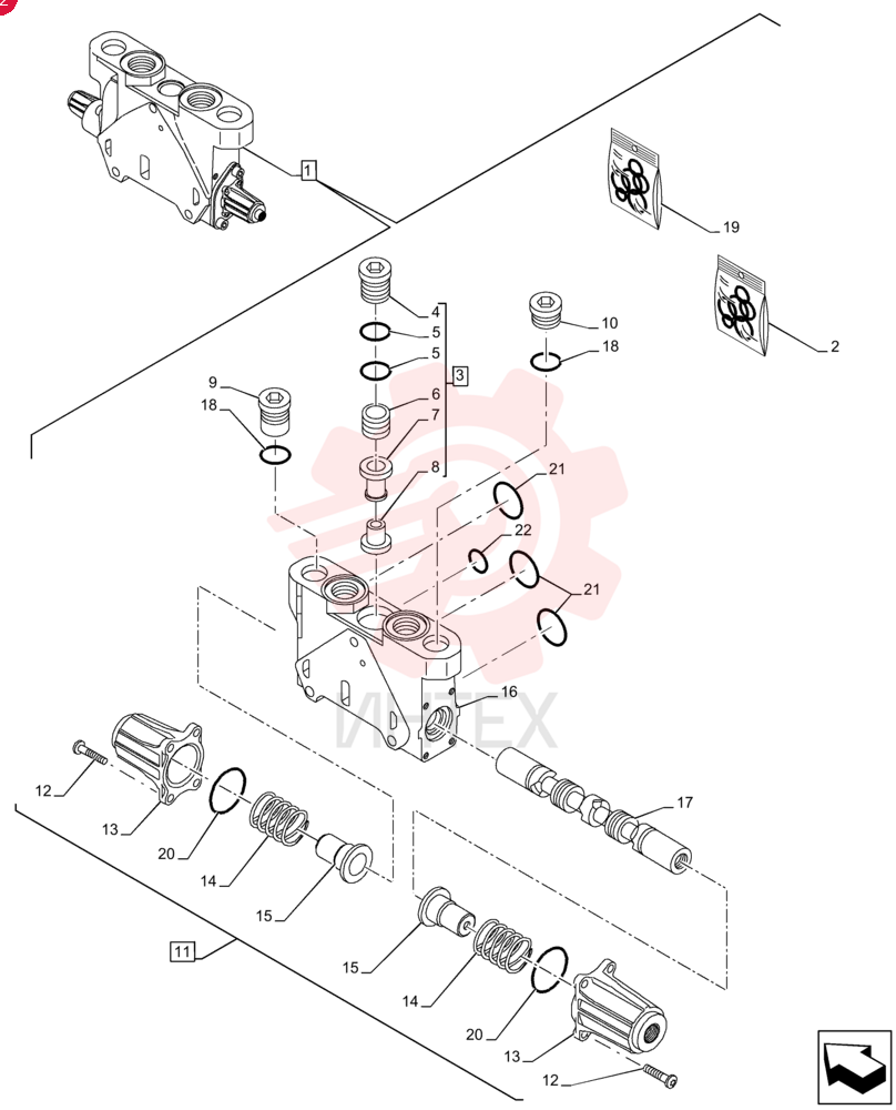 HYD VALVE SECTION 84373257