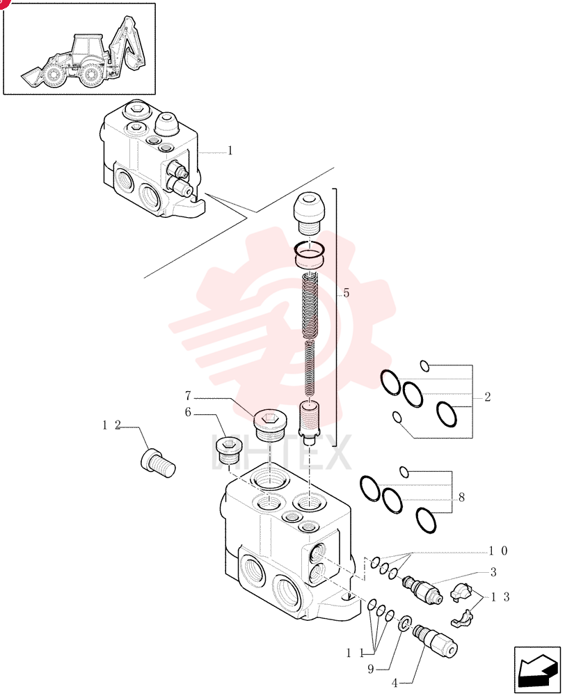 HYDRAULIC VALVE 87610847