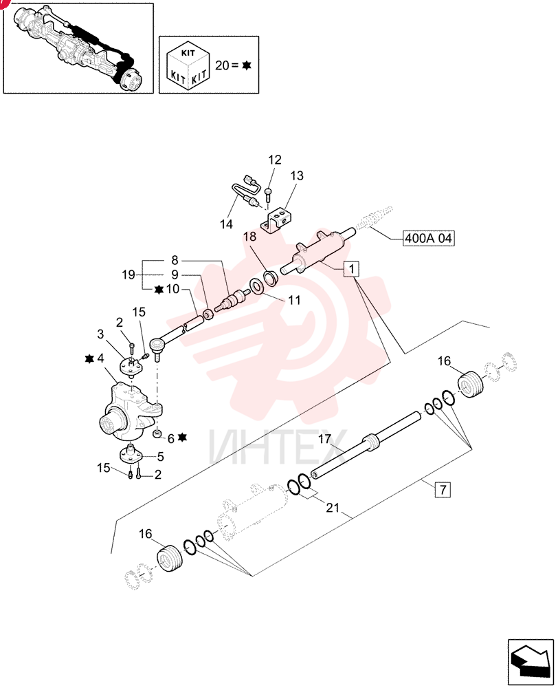 STEERING CYLINDER 85808289 (1)