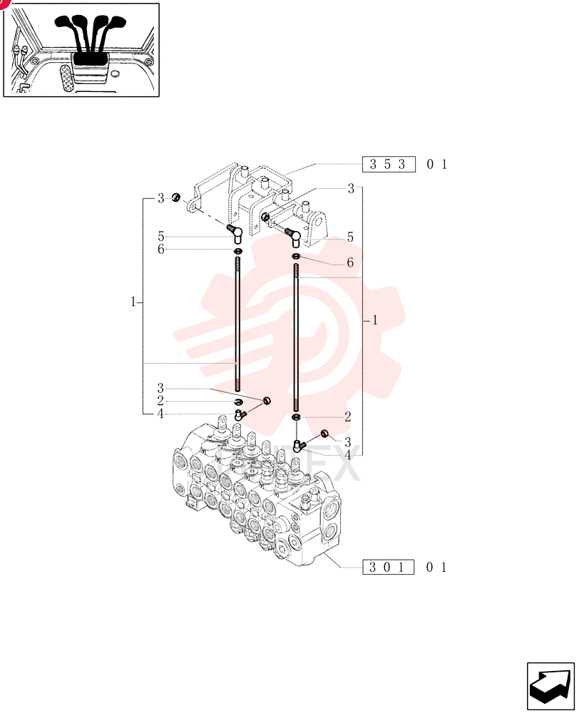 TIE-ROD,M8 x 156.5mm L