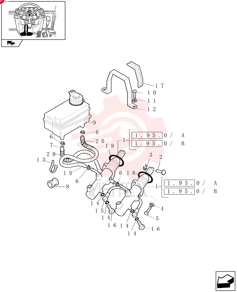 BRAKE CYLINDER,38.3mm Stroke