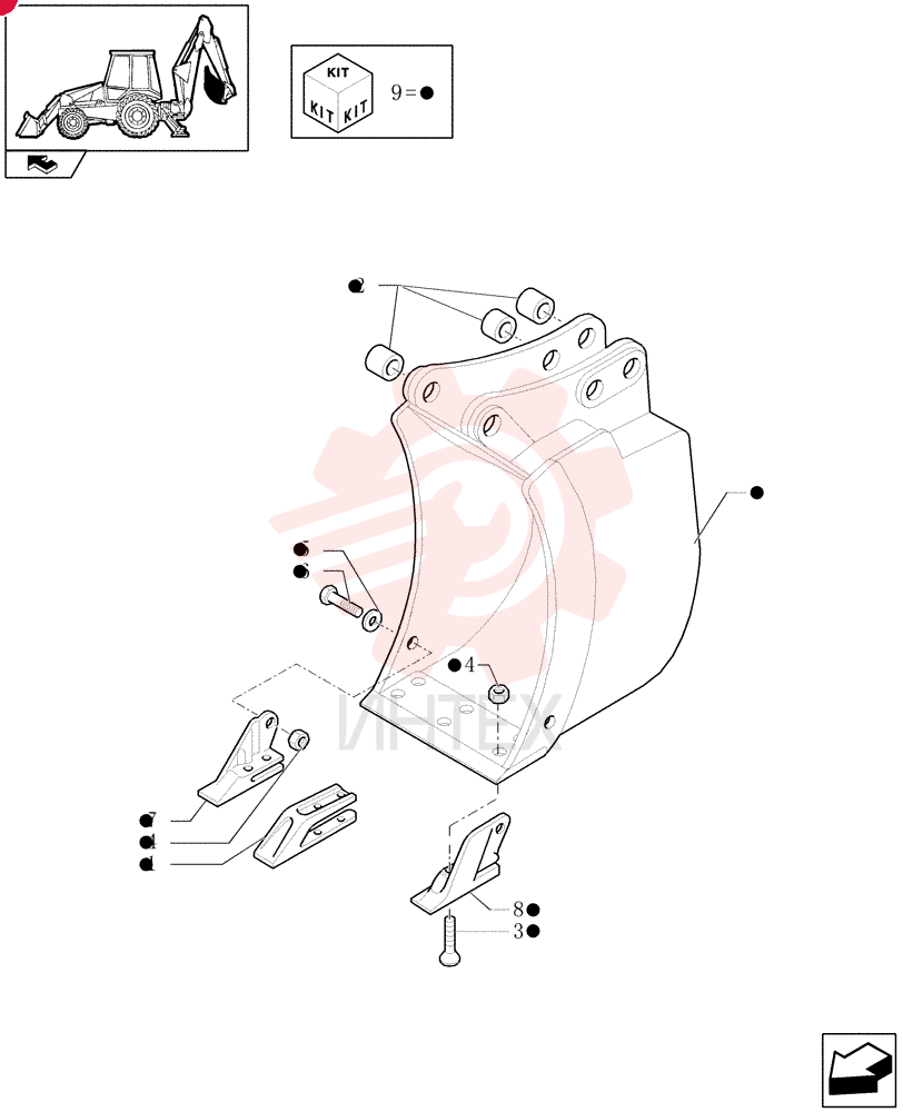 BUCKET TOOTH SHANK