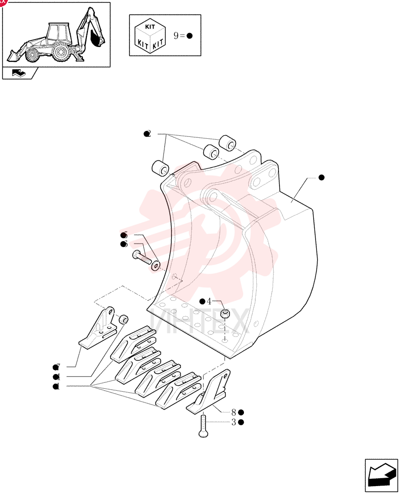 BUCKET TOOTH SHANK