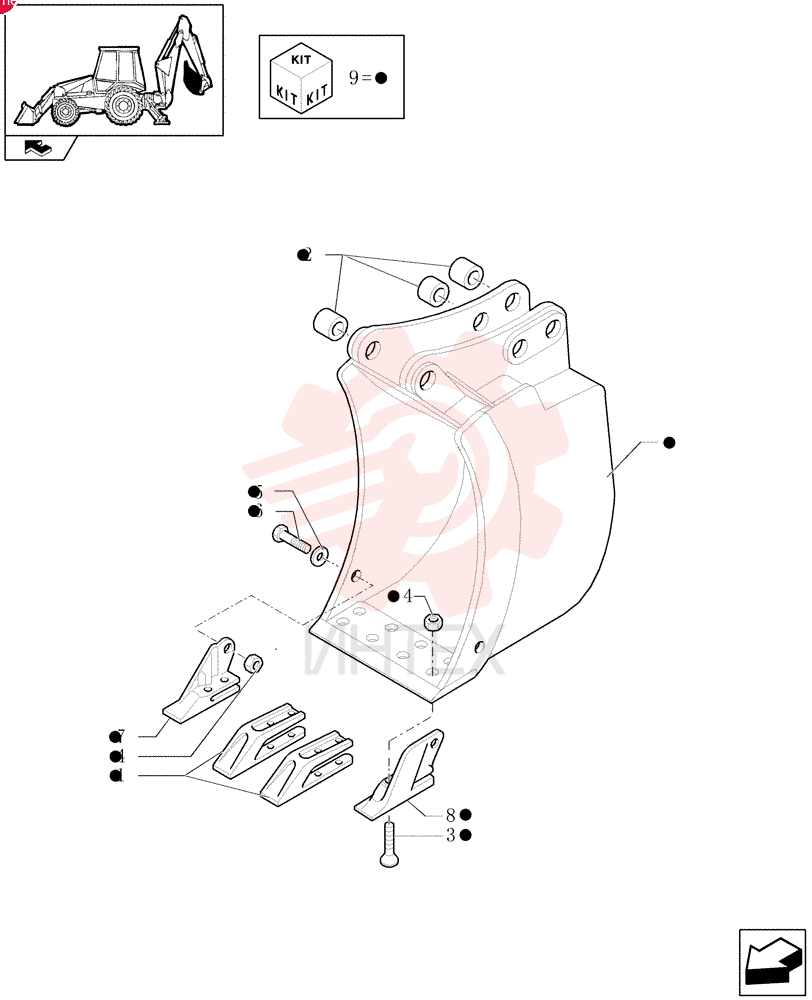 BUCKET TOOTH SHANK