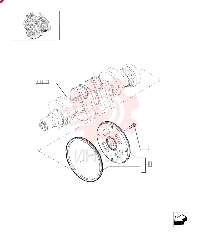 ENGINE FLYWHEEL 2852049