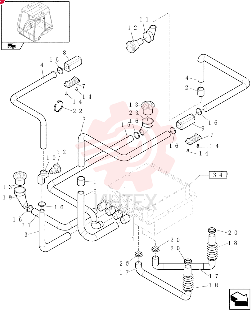 HOSE,47.00 mm ID x 52.00 mm 85819452 (2)