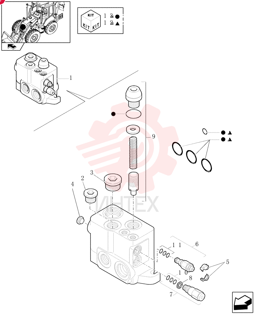 HYD VALVE SECTION 87610858 (1)
