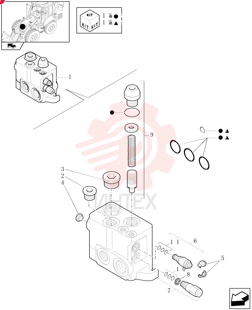 HYD VALVE SECTION 87610858 (2)