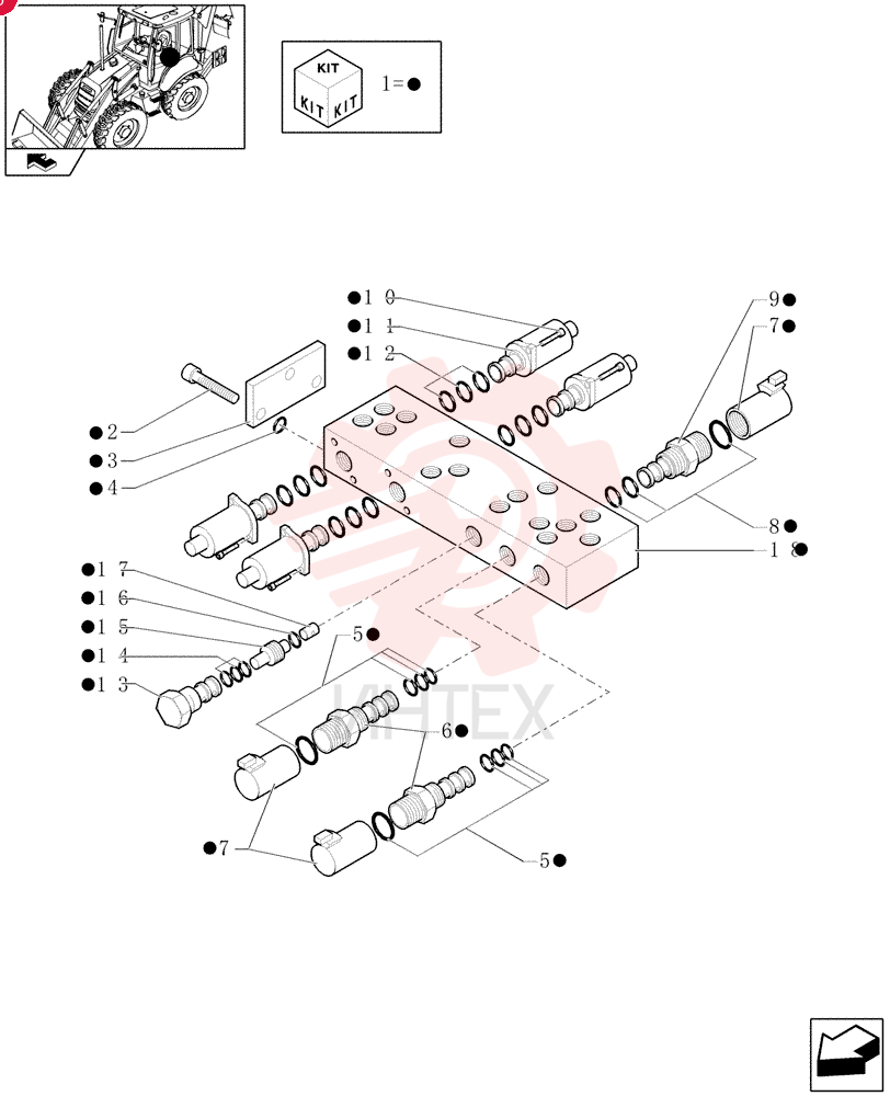 HYDRAULIC VALVE 85827472