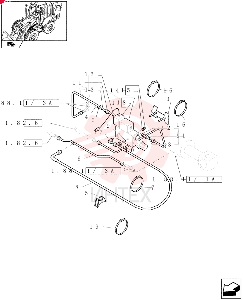 HYDRAULIC VALVE 85805223
