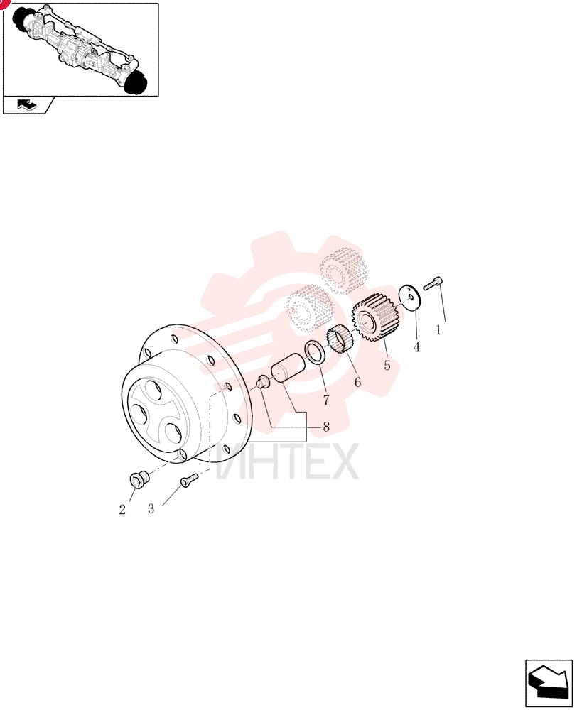 LOCK BOLT,Self, M10 x 1.25 x 50mm 85808267 (2)