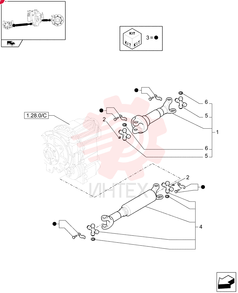 PROPELLER SHAFT 87552422