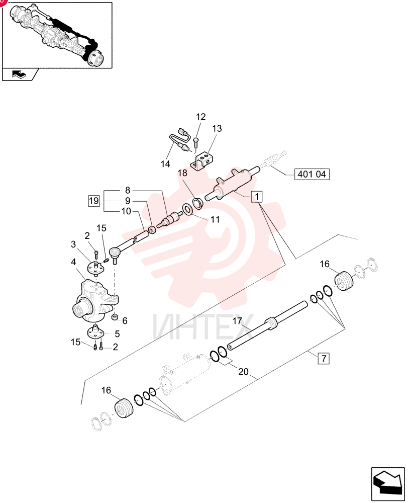 STEERING CYLINDER 85808289