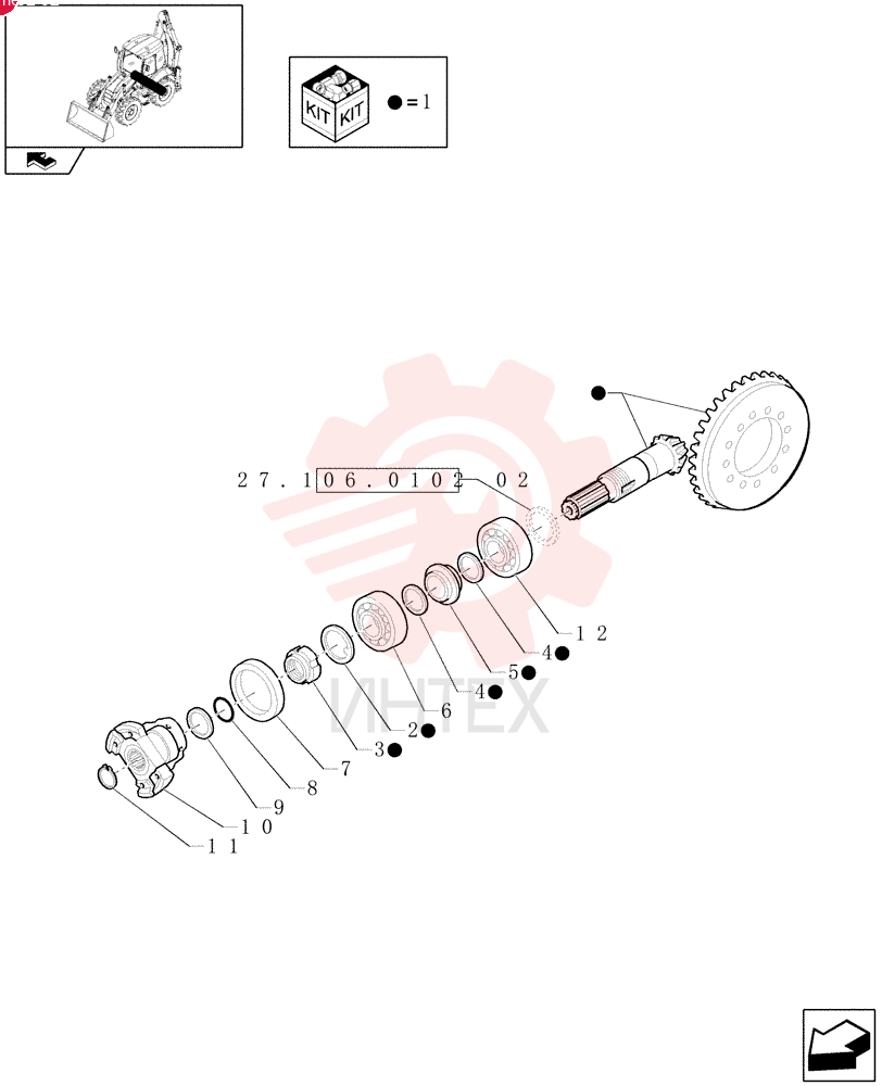 BEVEL GEAR,2.75/1