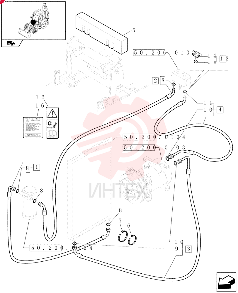 FLEXIBLE HOSE,805mm L