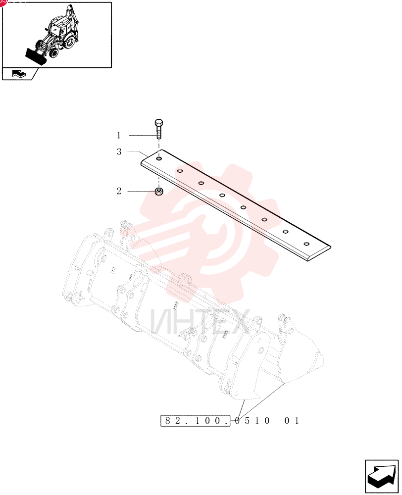 PLOW BOLT,#3, 5/8" - 11 x 2 1/4", Cl 12.9 85801371 (1)