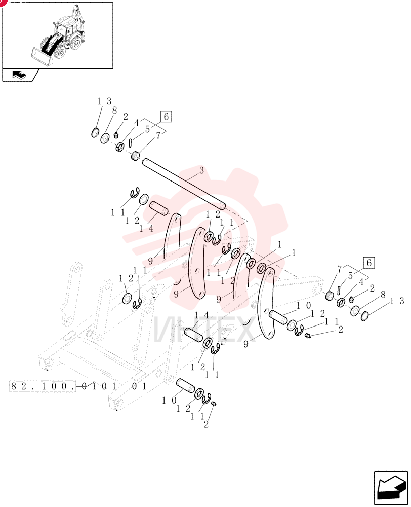 SPACER,52.5mm ID x 57mm OD x 14.9mm Thk