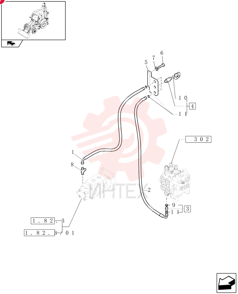 FLEXIBLE HOSE,6.35mm ID x 1450mm L