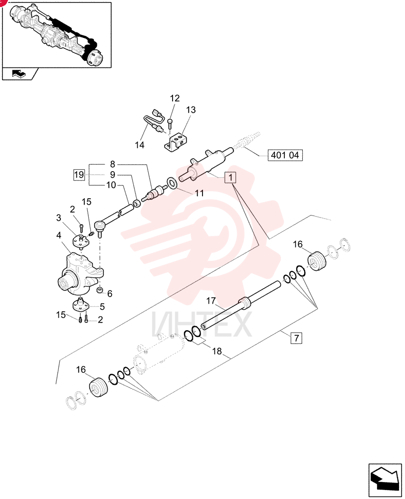 STEERING CYLINDER 85808289