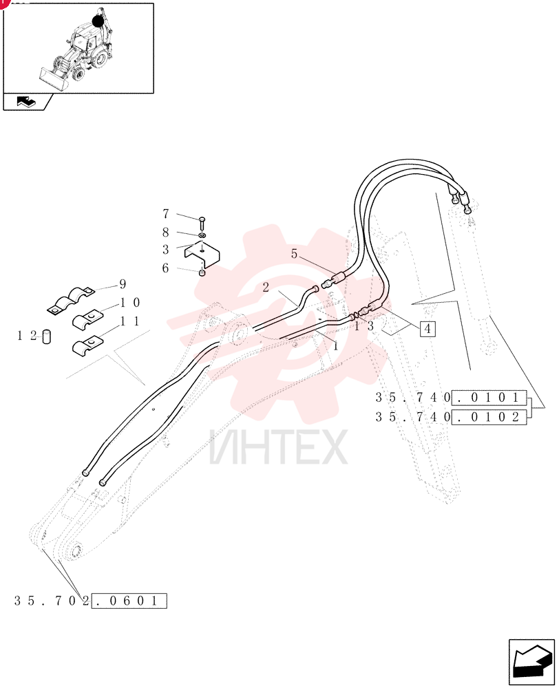 HYD TUBE,12 mm OD 87617945 (1)