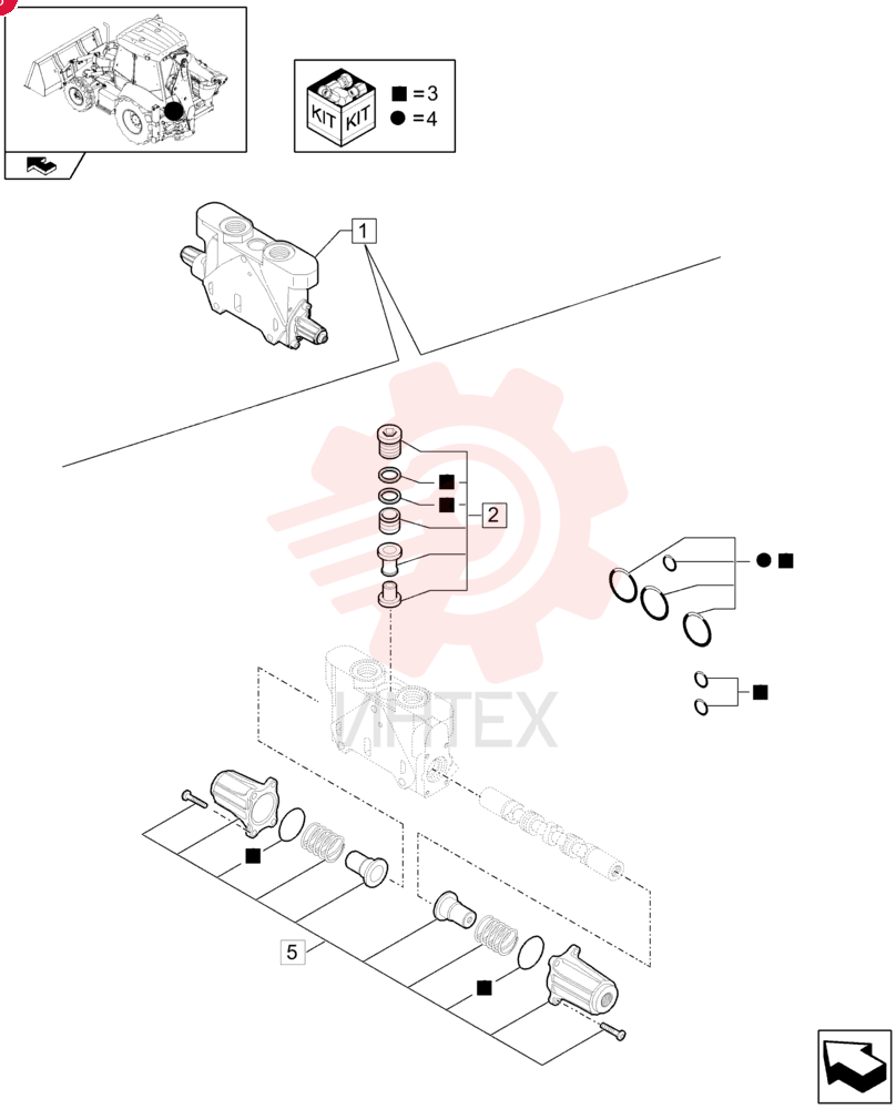 HYD VALVE SECTION 84373288