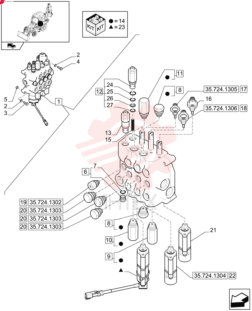 HYDRAULIC VALVE 84161433
