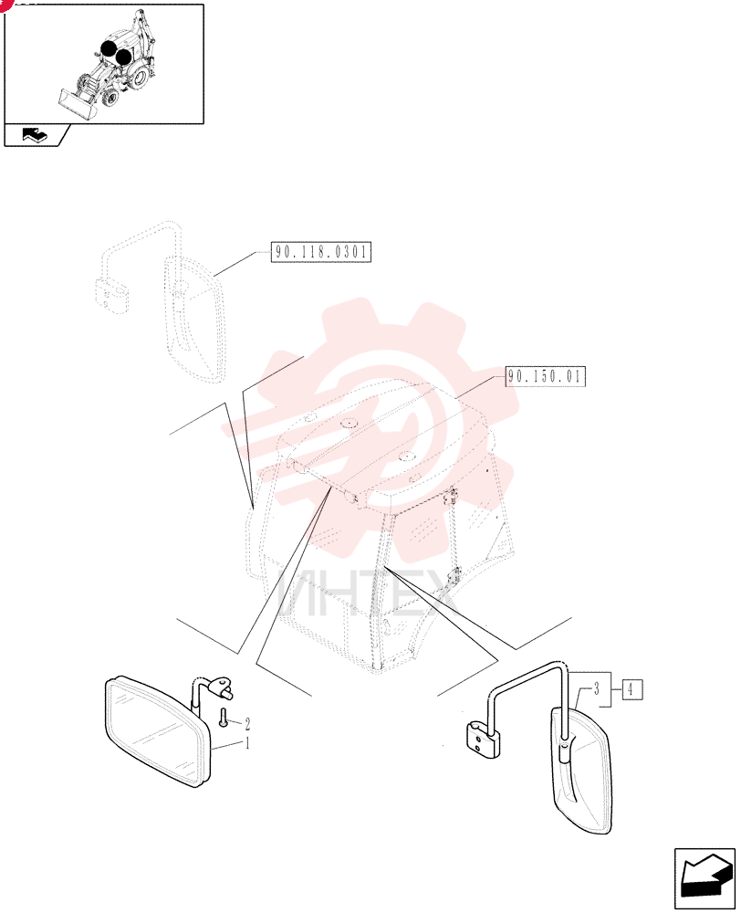 REAR VIEW MIRROR 87665407