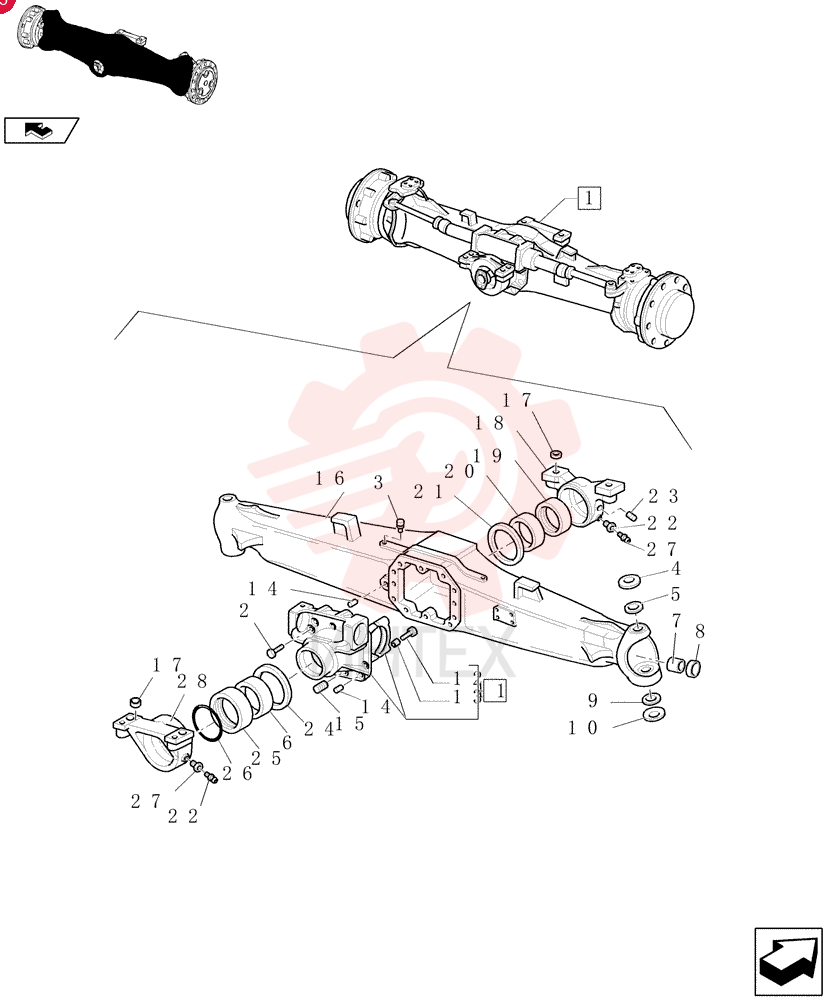 4WD AXLE ASSY