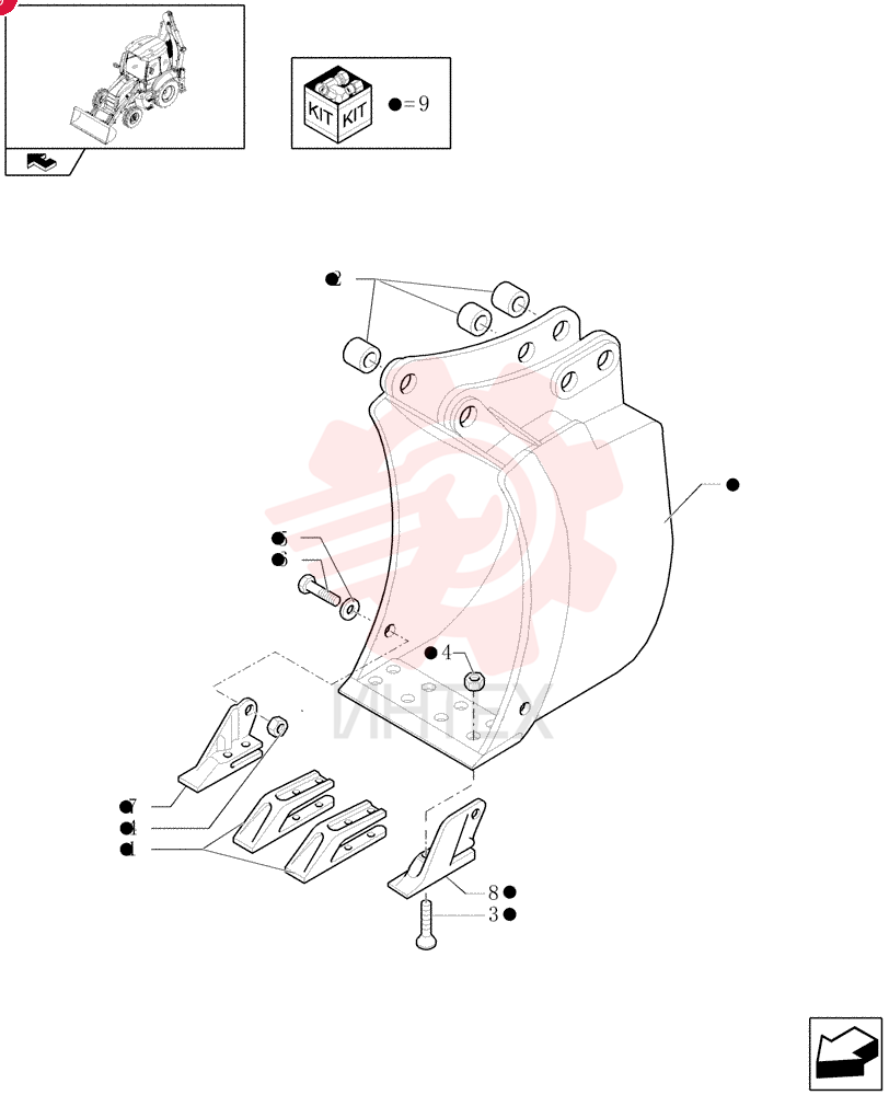 BUCKET TOOTH SHANK