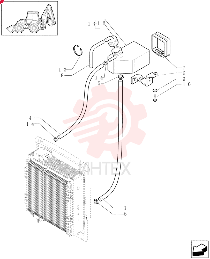 HOSE,25mm ID x 1390mm L