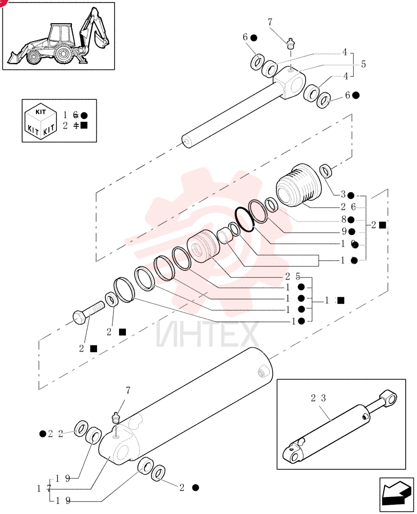 PISTON RING,Locking, 122.12mm ID x 130mm OD x 6.32mm Thk