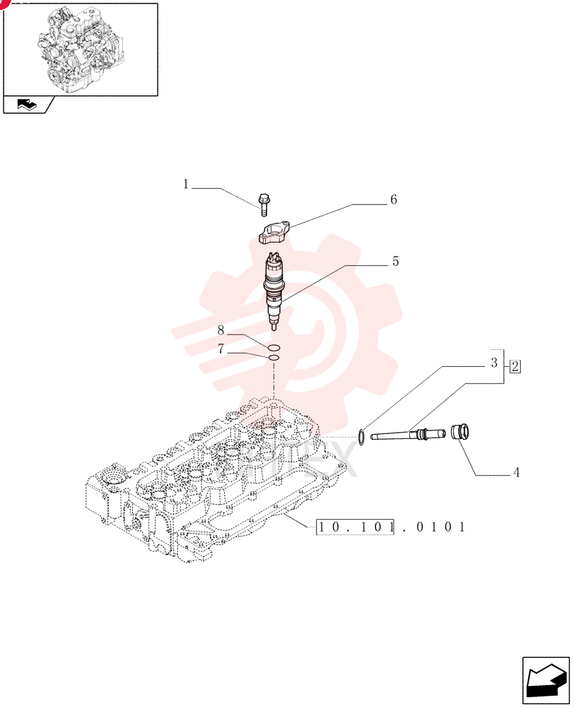 BOLT,Flng, M6 x 1 x 35mm